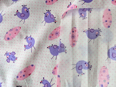 Chick and Egg Cotton Spring Fabric, Easter Fabric, Sewing Fabric